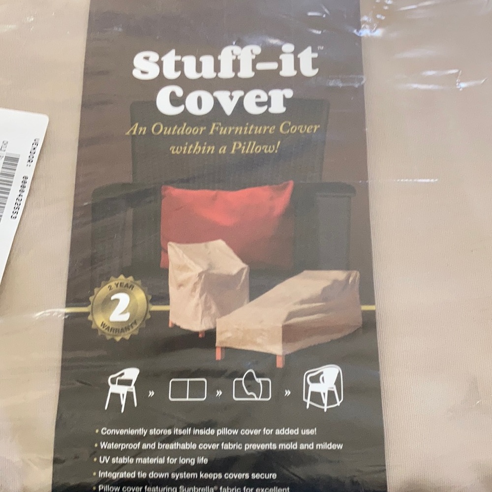 Outdoor chaise lounge cover